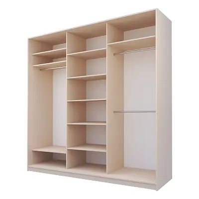 картинка Шкаф-купе 3-х дверный МАКС с зеркалом по центру от магазина КУПИ КУПЕ